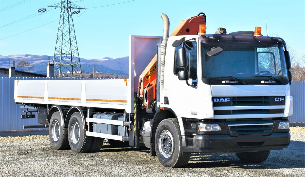 DAF CF 75.360 Pritsche 7,95 m + KRAN / FUNK * 6x4 DAF CF 75.360 Pritsche 7,95 m + KRAN / FUNK * 6x4 - شاحنة كرين, شاحنات مسطحة: صور 3 DAF CF 75.360 Pritsche 7,95 m + KRAN / FUNK * 6x4 DAF CF 75.360 Pritsche 7,95 m + KRAN / FUNK * 6x4 - شاحنة كرين, شاحنات مسطحة: صور 3