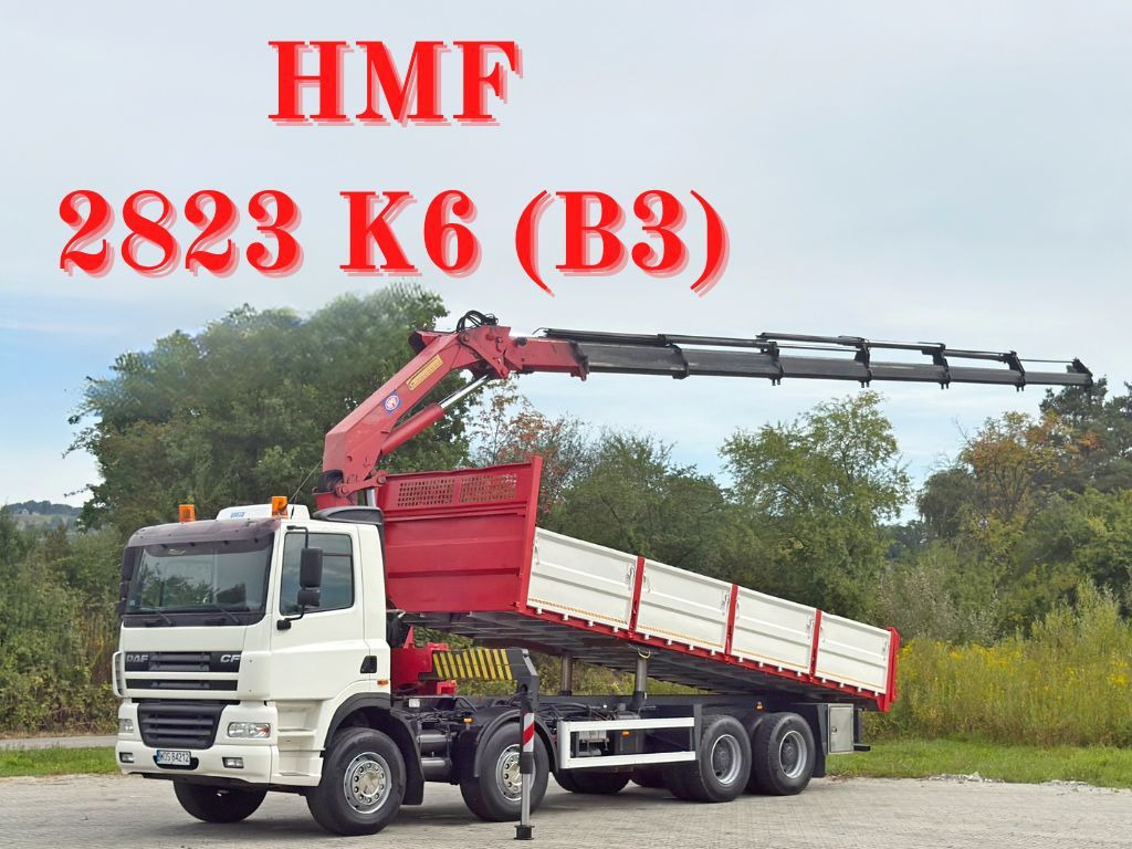 DAF CF 85.380 * HMF 2823 K6 (B3) + FUNK * 8x4 * TOP - شاحنة كرين: صور 1 DAF CF 85.380 * HMF 2823 K6 (B3) + FUNK * 8x4 * TOP - شاحنة كرين: صور 1