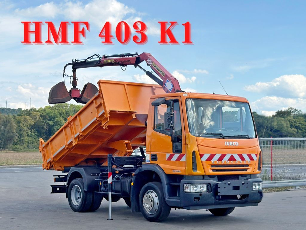 Iveco EUROCARGO 120E18 * HMF 403 K1 * TOPZUSTAND - شاحنة كرين, قلابات: صور 1 Iveco EUROCARGO 120E18 * HMF 403 K1 * TOPZUSTAND - شاحنة كرين, قلابات: صور 1