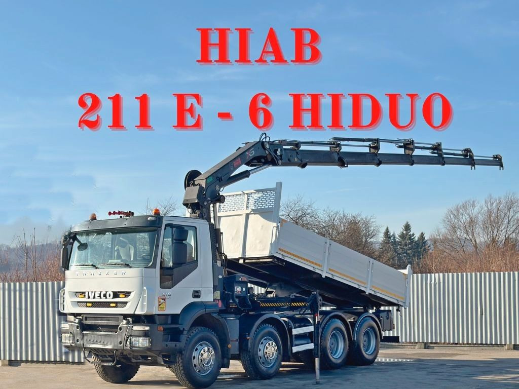 Iveco TRAKKER * HIAB 211 E - 6 HIDUO+ FUNK / 8x4 *TOP - قلابات, شاحنة كرين: صور 1 Iveco TRAKKER * HIAB 211 E - 6 HIDUO+ FUNK / 8x4 *TOP - قلابات, شاحنة كرين: صور 1