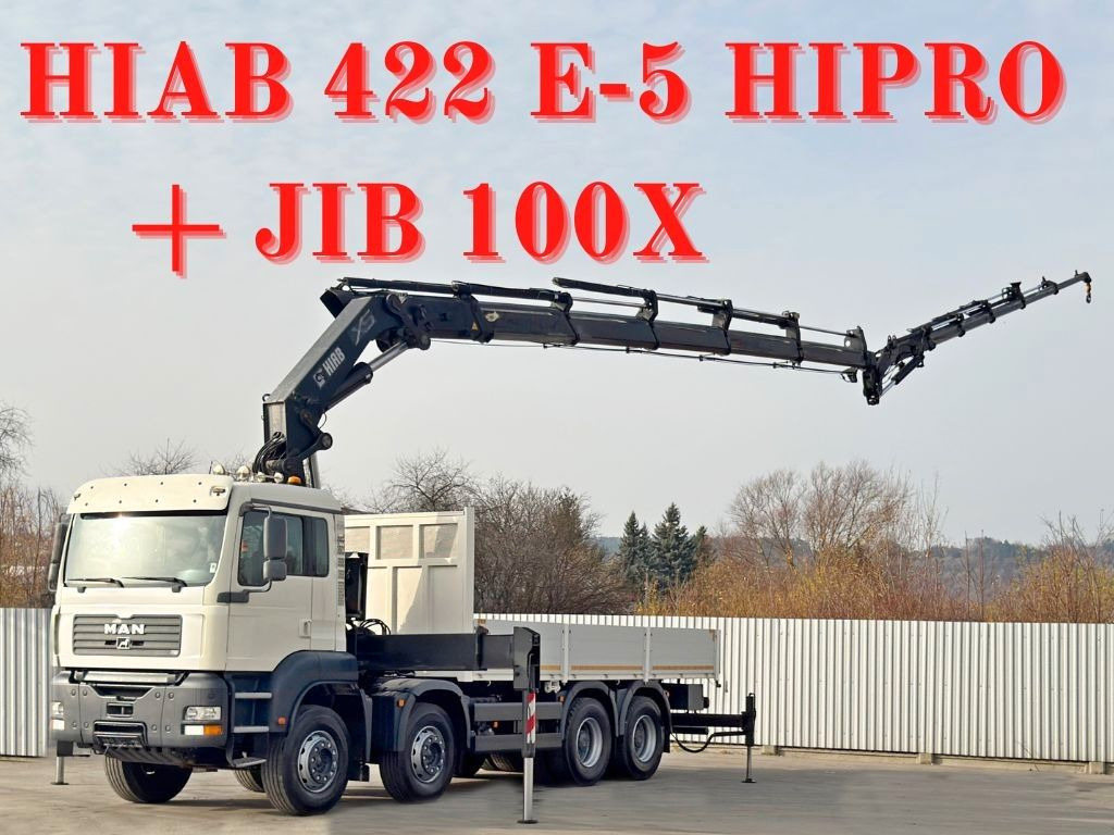 MAN TGA 35.430 * HIAB 422 E - 5 HIPRO + JIB 100X - شاحنة كرين: صور 1 MAN TGA 35.430 * HIAB 422 E - 5 HIPRO + JIB 100X - شاحنة كرين: صور 1