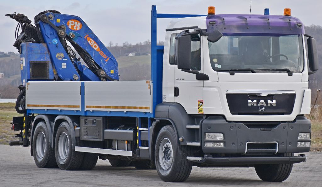 MAN TGS 26.360*PRITSCHE 6,60m * PM 30 SP / FUNK *6x4 MAN TGS 26.360*PRITSCHE 6,60m * PM 30 SP / FUNK *6x4 - شاحنة كرين: صور 3 MAN TGS 26.360*PRITSCHE 6,60m * PM 30 SP / FUNK *6x4 MAN TGS 26.360*PRITSCHE 6,60m * PM 30 SP / FUNK *6x4 - شاحنة كرين: صور 3