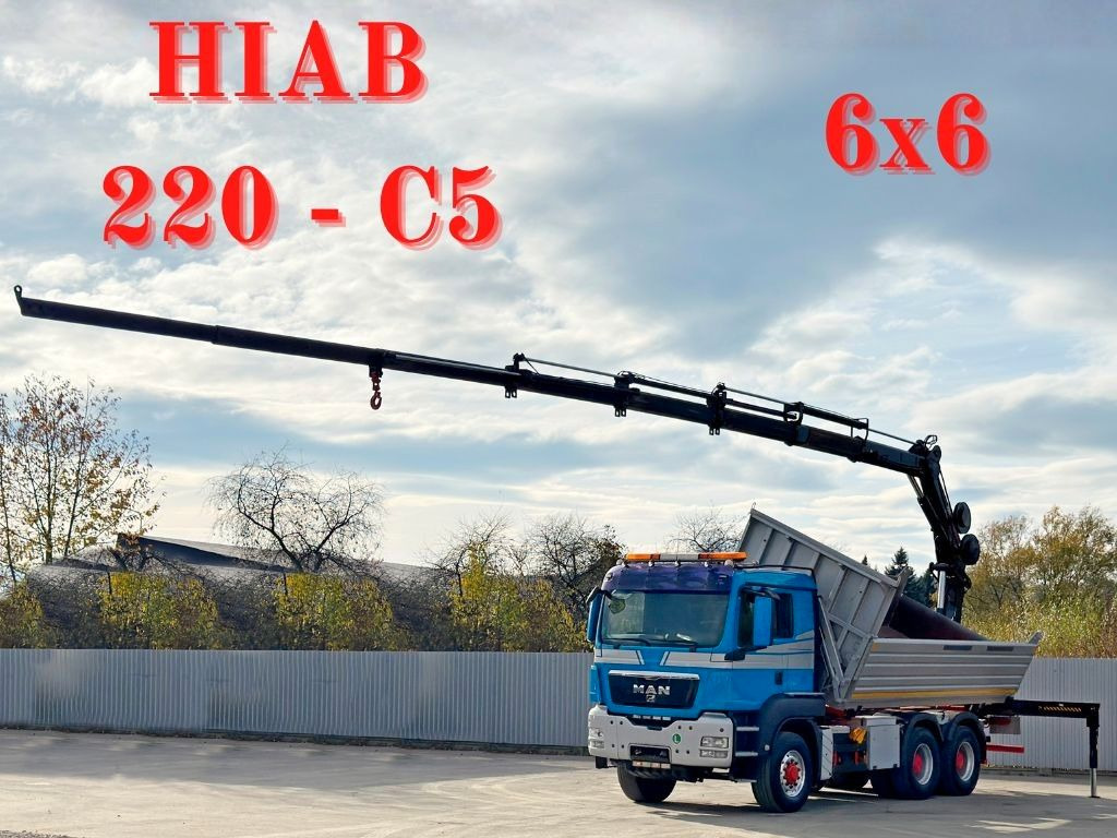 MAN TGS 26.480 * HIAB 220 - C5 + FUNK / 6x6 - قلابات, شاحنة كرين: صور 1 MAN TGS 26.480 * HIAB 220 - C5 + FUNK / 6x6 - قلابات, شاحنة كرين: صور 1