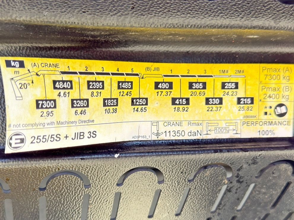 شاحنة كرين MAN TGS 28.480 * EFFER 255/5S + JIB 3S + FUNK * TOP: صور 9 شاحنة كرين MAN TGS 28.480 * EFFER 255/5S + JIB 3S + FUNK * TOP: صور 9