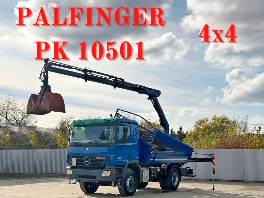 Mercedes-Benz ACTROS 1841 * PK 10501 + FUNK * TOP * 4x4 - قلابات, شاحنة كرين: صور 1 Mercedes-Benz ACTROS 1841 * PK 10501 + FUNK * TOP * 4x4 - قلابات, شاحنة كرين: صور 1