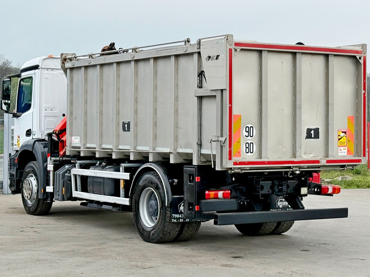 قلابات, شاحنة كرين Mercedes-Benz AROCS 1830* KIPPER 5,00m * PK 7.501 SLD A + FUNK: صور 9