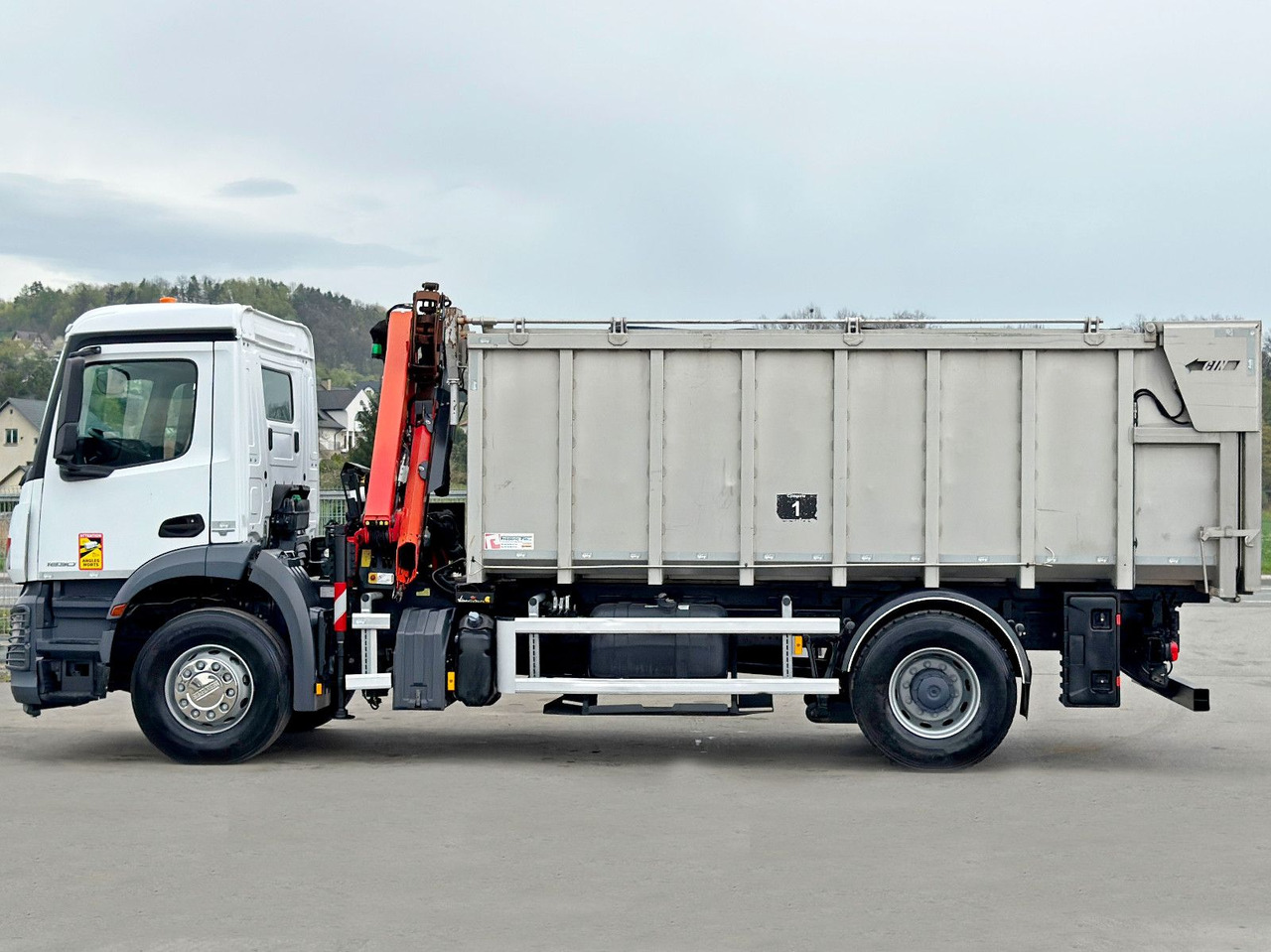 قلابات, شاحنة كرين Mercedes-Benz AROCS 1830* KIPPER 5,00m * PK 7.501 SLD A + FUNK: صور 7