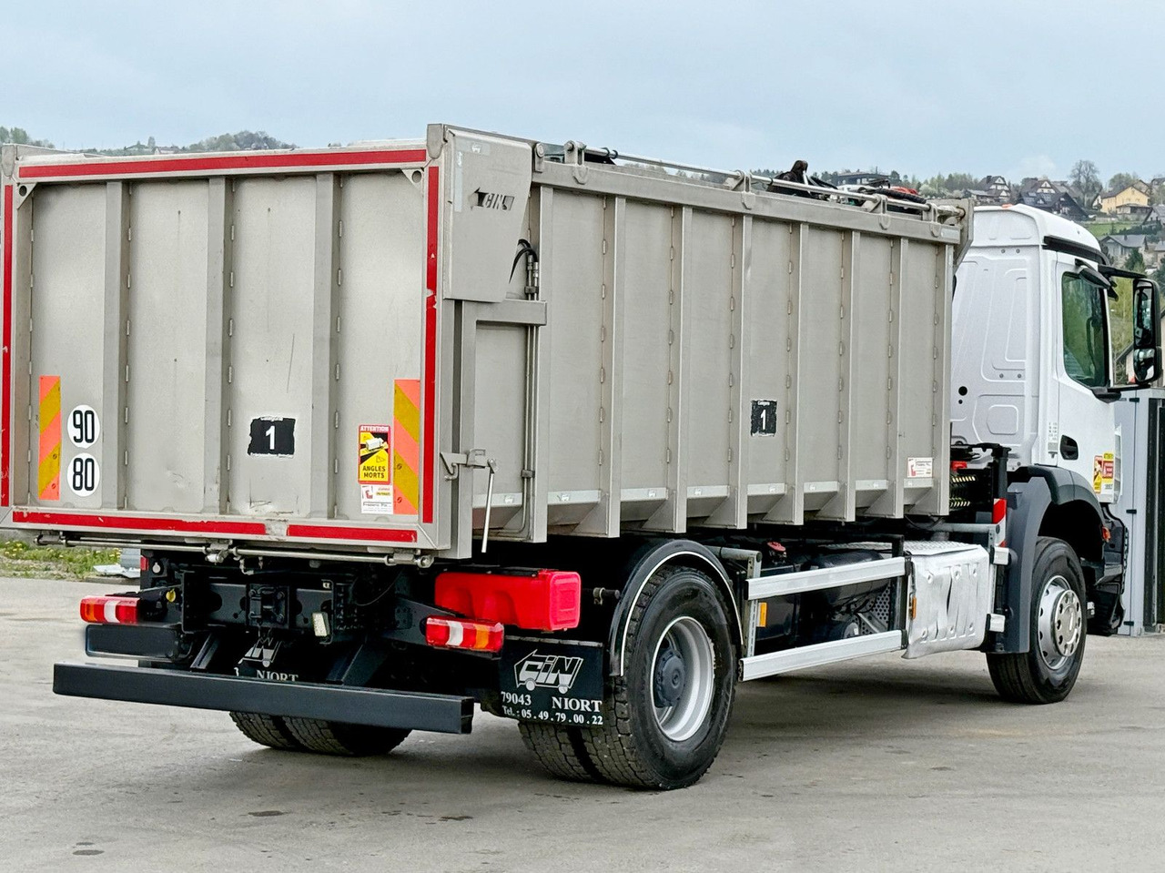 قلابات, شاحنة كرين Mercedes-Benz AROCS 1830* KIPPER 5,00m * PK 7.501 SLD A + FUNK: صور 8