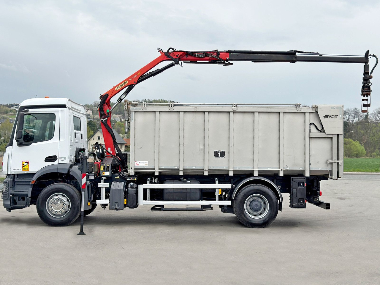 قلابات, شاحنة كرين Mercedes-Benz AROCS 1830* KIPPER 5,00m * PK 7.501 SLD A + FUNK: صور 6