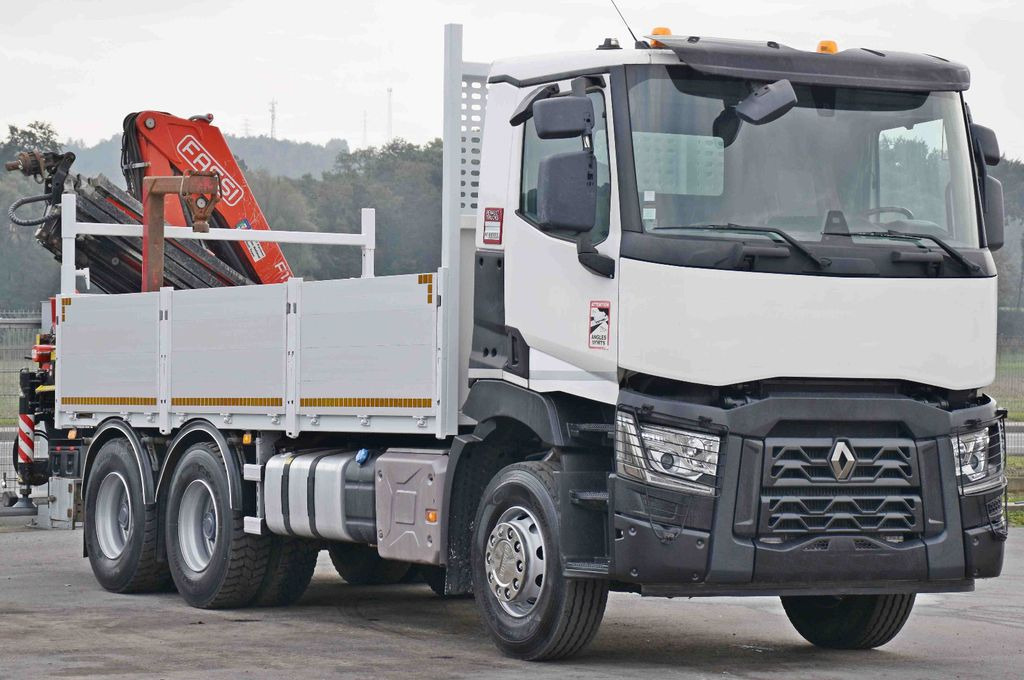 Renault C 380*PRITSCHE 5,45m*FASSI F175A.0.22+ FUNK/6x4 - شاحنة كرين, شاحنات مسطحة: صور 3 Renault C 380*PRITSCHE 5,45m*FASSI F175A.0.22+ FUNK/6x4 - شاحنة كرين, شاحنات مسطحة: صور 3