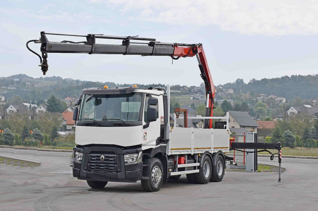 Renault C 380*PRITSCHE 5,45m*FASSI F175A.0.22+ FUNK/6x4 - شاحنة كرين, شاحنات مسطحة: صور 2 Renault C 380*PRITSCHE 5,45m*FASSI F175A.0.22+ FUNK/6x4 - شاحنة كرين, شاحنات مسطحة: صور 2