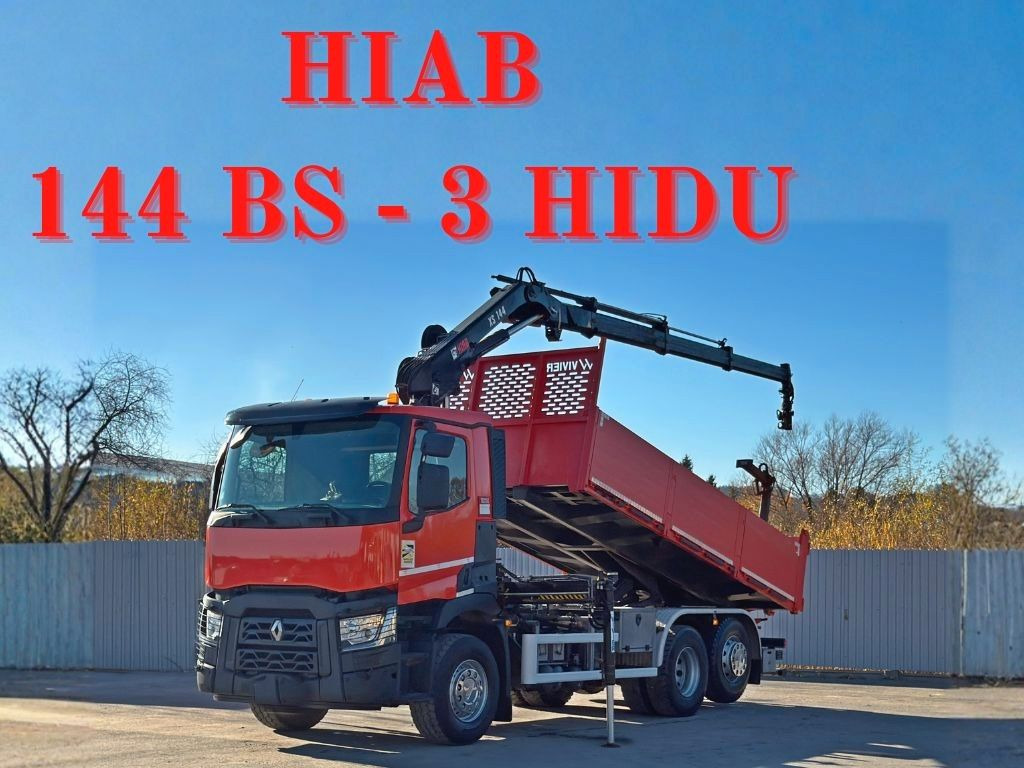 Renault C430 * HIAB 144 BS - 3 HIDUO+ FUNK/ 6x2 - شاحنة كرين: صور 1 Renault C430 * HIAB 144 BS - 3 HIDUO+ FUNK/ 6x2 - شاحنة كرين: صور 1