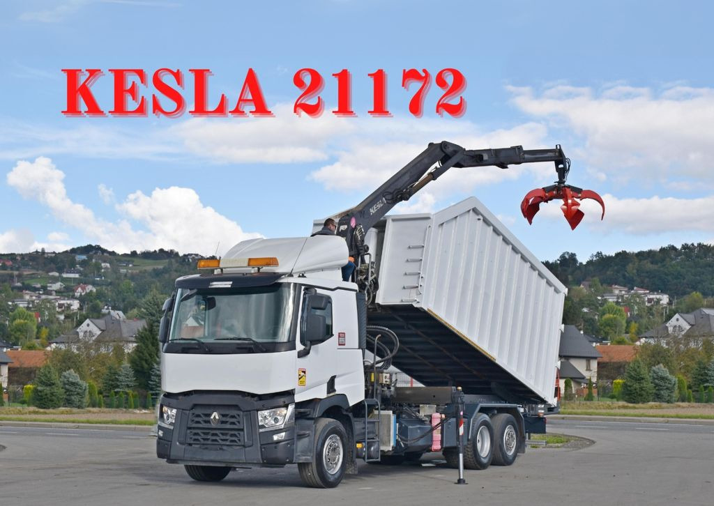 Renault C460* ABROLLKIPPER *KESLA 21172 * TOPZUSTAND - شاحنة ذات الخطاف, شاحنة كرين: صور 1 Renault C460* ABROLLKIPPER *KESLA 21172 * TOPZUSTAND - شاحنة ذات الخطاف, شاحنة كرين: صور 1