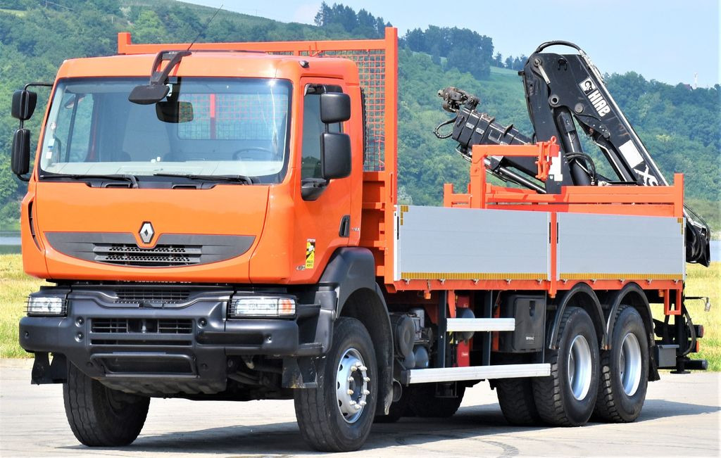 Renault KERAX 410 * HIAB 144 B-3 HIDUO / 6x4 * TOP - شاحنة كرين, شاحنات مسطحة: صور 4 Renault KERAX 410 * HIAB 144 B-3 HIDUO / 6x4 * TOP - شاحنة كرين, شاحنات مسطحة: صور 4