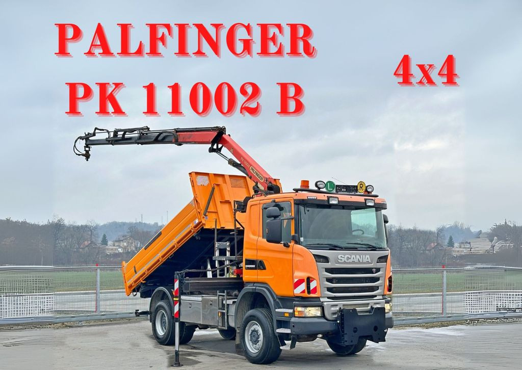 Scania G360 Kipper 4,10m *PK 11002 B + FUNK *4x4 - قلابات, شاحنة كرين: صور 1 Scania G360 Kipper 4,10m *PK 11002 B + FUNK *4x4 - قلابات, شاحنة كرين: صور 1