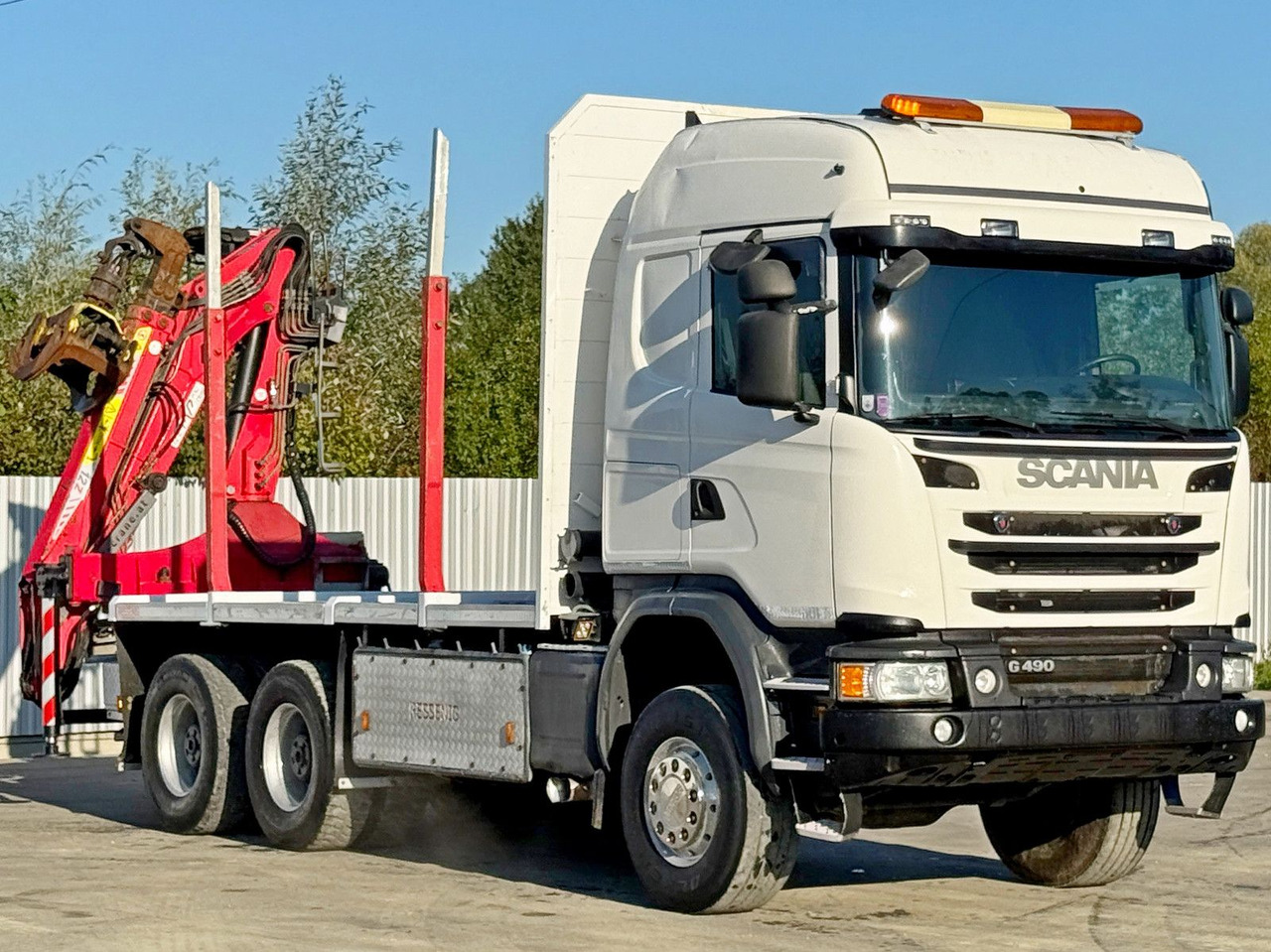 Scania G490* HOLZTRANSPORTER * PENZ 12Z8.70* 6x6 - شاحنة قطع الأشجار, شاحنة كرين: صور 3 Scania G490* HOLZTRANSPORTER * PENZ 12Z8.70* 6x6 - شاحنة قطع الأشجار, شاحنة كرين: صور 3