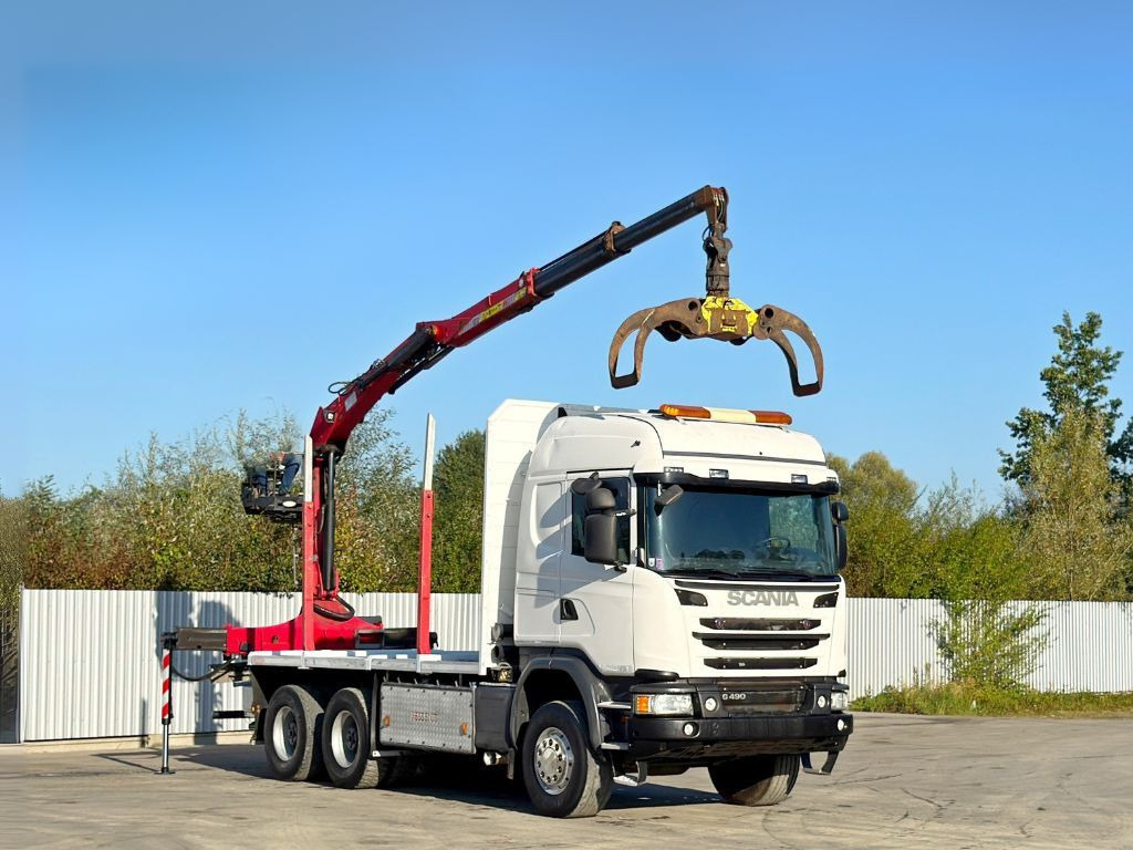 Scania G490* HOLZTRANSPORTER * PENZ 12Z8.70* 6x6 - شاحنة كرين: صور 2 Scania G490* HOLZTRANSPORTER * PENZ 12Z8.70* 6x6 - شاحنة كرين: صور 2