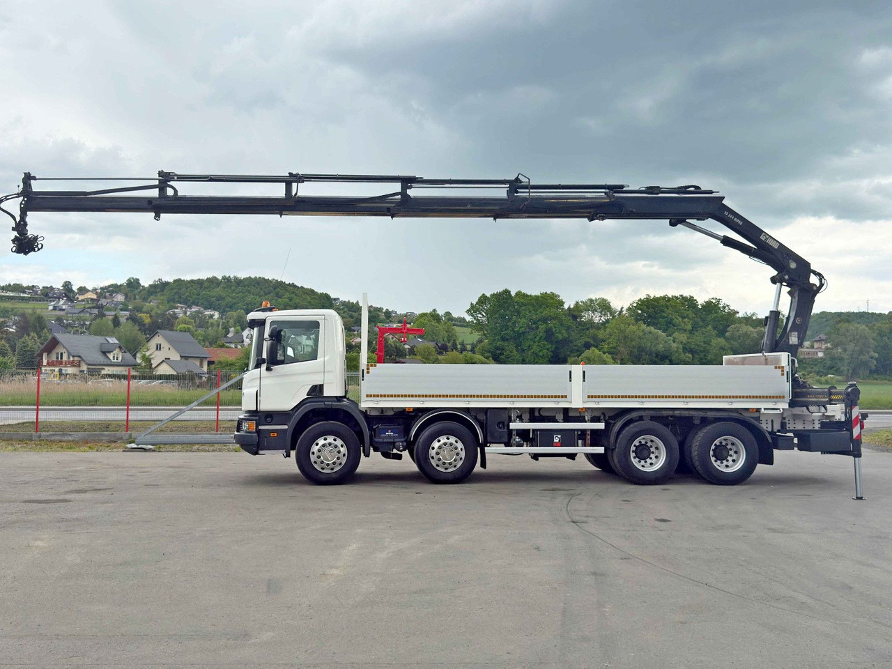 Scania P 410*PLATFORM 7,00m*HIAB 244 E-5 HIPRO+FUNK/8x4 Scania P 410*PRITSCHE 7,00m*HIAB 244 E-5 HIPRO+FUNK/8x4 - شاحنة كرين, شاحنات مسطحة: صور 5 Scania P 410*PLATFORM 7,00m*HIAB 244 E-5 HIPRO+FUNK/8x4 Scania P 410*PRITSCHE 7,00m*HIAB 244 E-5 HIPRO+FUNK/8x4 - شاحنة كرين, شاحنات مسطحة: صور 5