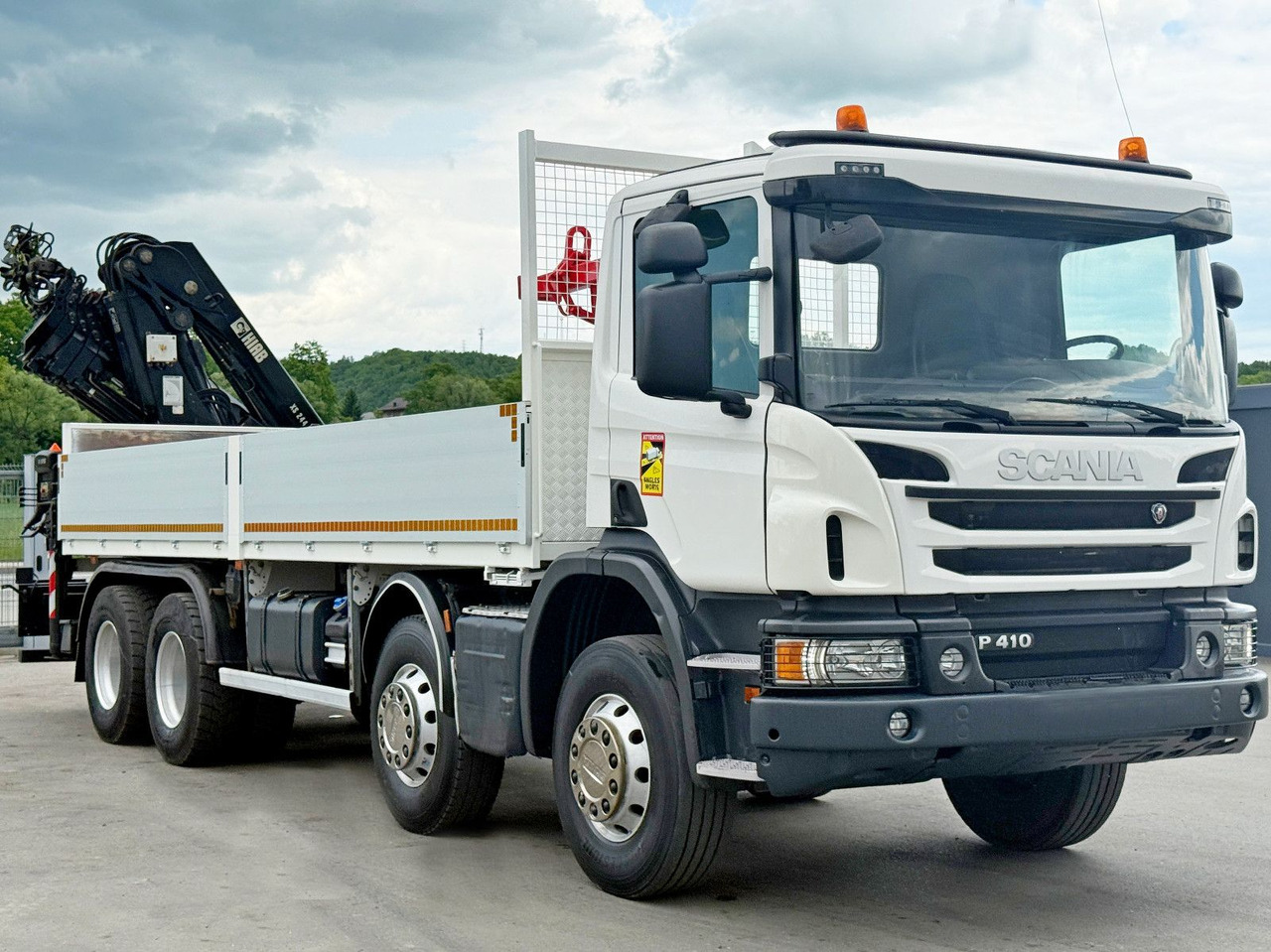 Scania P 410*PLATFORM 7,00m*HIAB 244 E-5 HIPRO+FUNK/8x4 Scania P 410*PRITSCHE 7,00m*HIAB 244 E-5 HIPRO+FUNK/8x4 - شاحنة كرين, شاحنات مسطحة: صور 3 Scania P 410*PLATFORM 7,00m*HIAB 244 E-5 HIPRO+FUNK/8x4 Scania P 410*PRITSCHE 7,00m*HIAB 244 E-5 HIPRO+FUNK/8x4 - شاحنة كرين, شاحنات مسطحة: صور 3