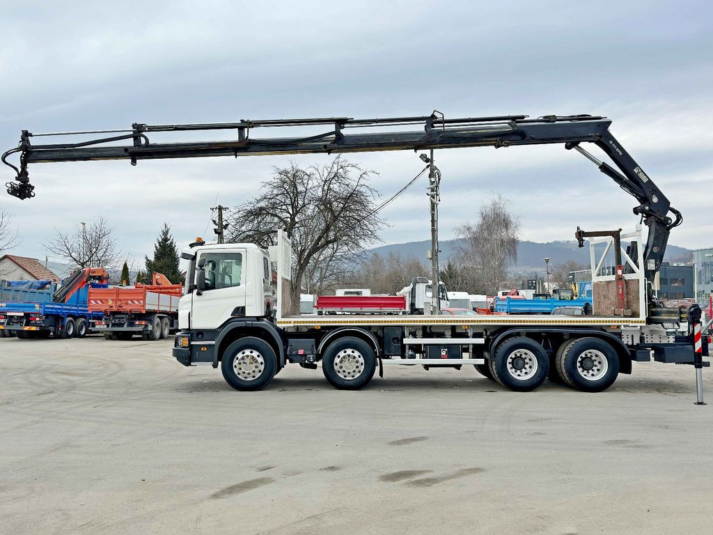 Scania P 410*PLATFORM 7,00m*HIAB 244 E-5 HIPRO+FUNK/8x4 - شاحنة كرين, شاحنات مسطحة: صور 5 Scania P 410*PLATFORM 7,00m*HIAB 244 E-5 HIPRO+FUNK/8x4 - شاحنة كرين, شاحنات مسطحة: صور 5
