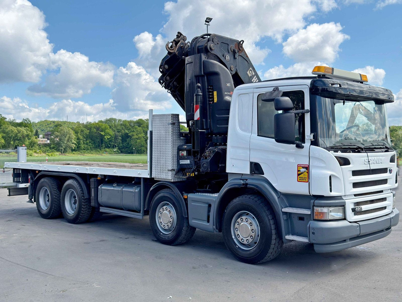 Scania P 420* PLATFORM 6,80m * HIAB 600 EP-5/FUNK * 8x4 - شاحنة كرين: صور 3 Scania P 420* PLATFORM 6,80m * HIAB 600 EP-5/FUNK * 8x4 - شاحنة كرين: صور 3