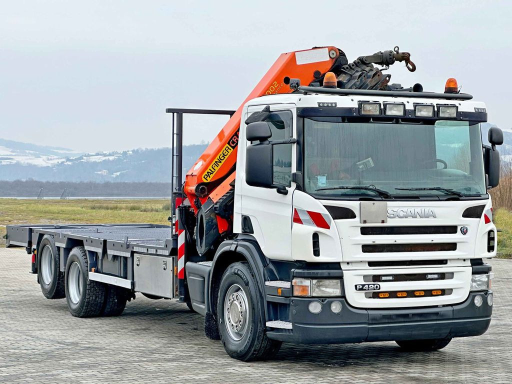 Scania P 420* PLATFORM 6,80m * PK 29002+FUNK * TOP Scania P 420* PLATFORM 6,80m * PK 29002+FUNK * TOP - شاحنة كرين, شاحنات مسطحة: صور 4 Scania P 420* PLATFORM 6,80m * PK 29002+FUNK * TOP Scania P 420* PLATFORM 6,80m * PK 29002+FUNK * TOP - شاحنة كرين, شاحنات مسطحة: صور 4