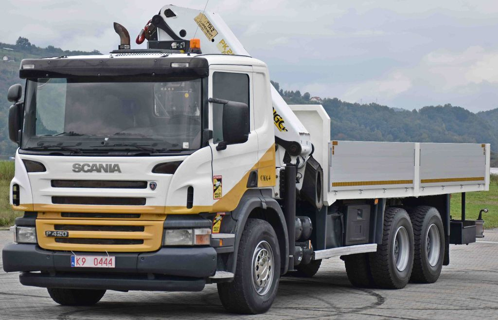 Scania P 420* PRITSCHE 6,40m * PK 29002+FUNK * 6x4 Scania P 420* PRITSCHE 6,40m * PK 29002+FUNK * 6x4 - شاحنة كرين, شاحنات مسطحة: صور 3 Scania P 420* PRITSCHE 6,40m * PK 29002+FUNK * 6x4 Scania P 420* PRITSCHE 6,40m * PK 29002+FUNK * 6x4 - شاحنة كرين, شاحنات مسطحة: صور 3