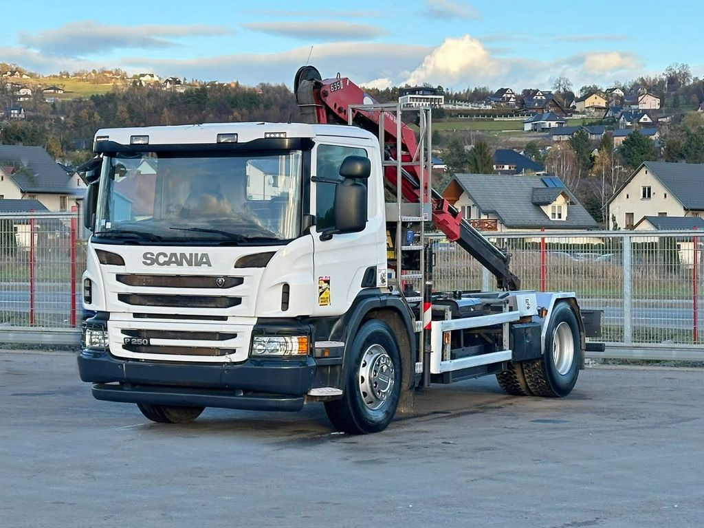 Scania P250* FAHRGESTEL 4,30* HMF 635 K2/FUNK* TOP - شاحنة كرين: صور 2 Scania P250* FAHRGESTEL 4,30* HMF 635 K2/FUNK* TOP - شاحنة كرين: صور 2