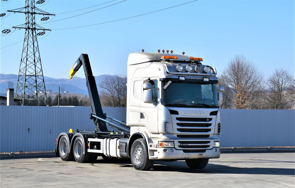 Scania R 480 Abrollkipper * 6x4 * Top Zustand ! Scania R 480 Abrollkipper * 6x4 * Top Zustand ! - شاحنة ذات الخطاف: صور 1 Scania R 480 Abrollkipper * 6x4 * Top Zustand ! Scania R 480 Abrollkipper * 6x4 * Top Zustand ! - شاحنة ذات الخطاف: صور 1