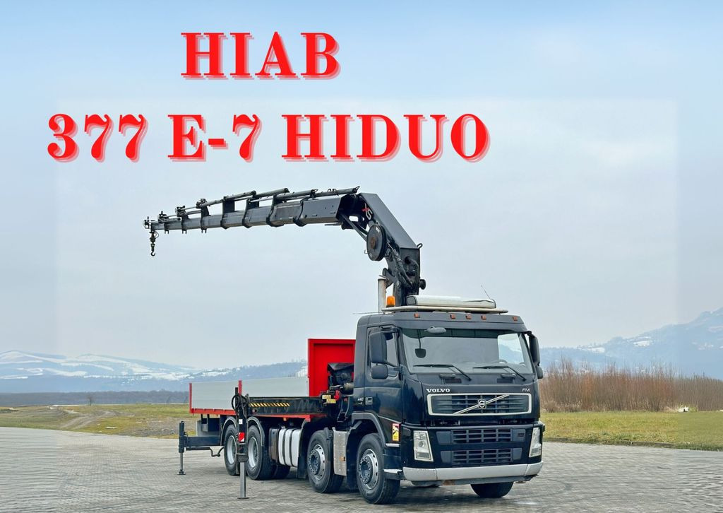 Volvo FM 440* HIAB 377 E-7 HIDUO + FUNK / 8x4 - شاحنات مسطحة, شاحنة كرين: صور 1 Volvo FM 440* HIAB 377 E-7 HIDUO + FUNK / 8x4 - شاحنات مسطحة, شاحنة كرين: صور 1