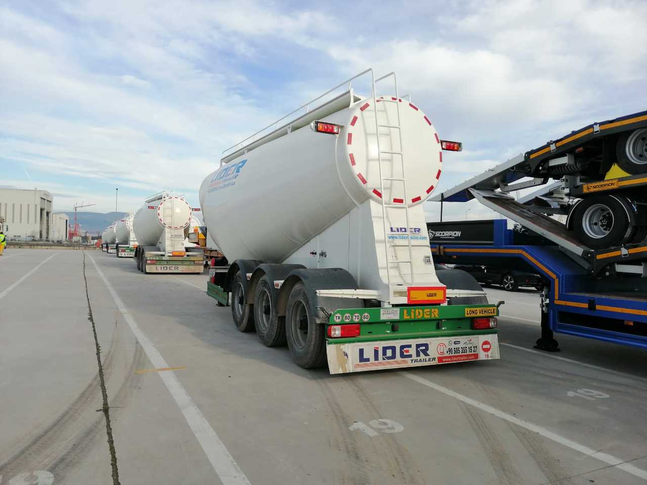 جديد نصف مقطورة صهريج لنقل الخرسانة LIDER 2024 MODEL NEW CEMENT TANKER: صور 17