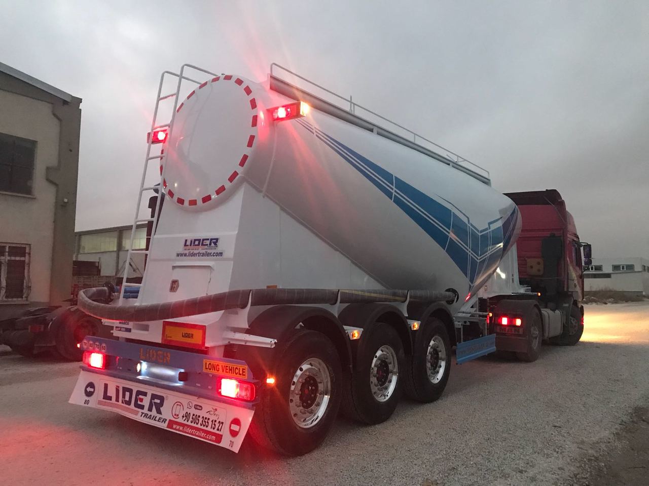 جديد نصف مقطورة صهريج لنقل الخرسانة LIDER 2025  MODEL NEW CEMENT TANKER: صور 7