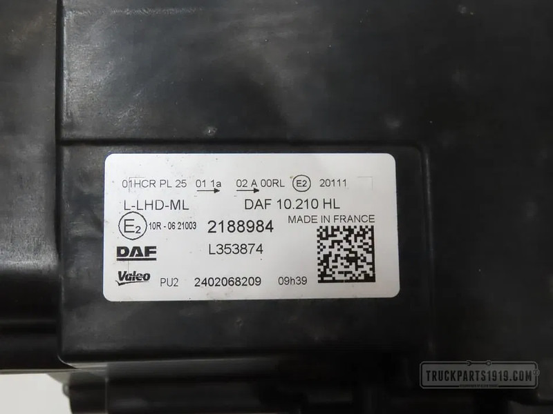 DAF 2188984 Koplamp Li. XG - كشافات - شاحنة: صور 3 DAF 2188984 Koplamp Li. XG - كشافات - شاحنة: صور 3