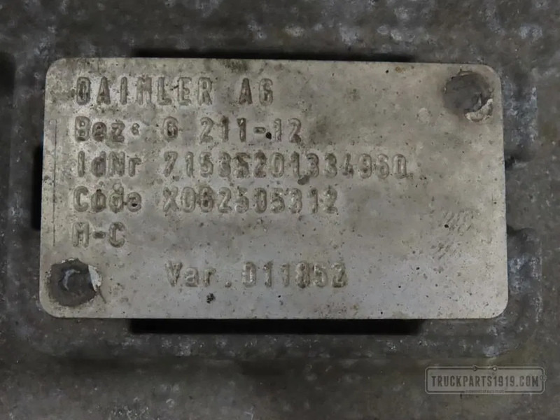 Mercedes-Benz 0012603600 Versnellingsbak G211-12 MB MP4 - علبة التروس - شاحنة: صور 3 Mercedes-Benz 0012603600 Versnellingsbak G211-12 MB MP4 - علبة التروس - شاحنة: صور 3