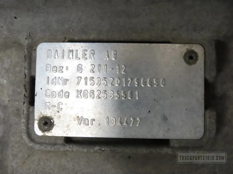 Mercedes-Benz A 0012603600 | Versnellingsbak G 211-12/14,9 - علبة التروس - شاحنة: صور 3 Mercedes-Benz A 0012603600 | Versnellingsbak G 211-12/14,9 - علبة التروس - شاحنة: صور 3