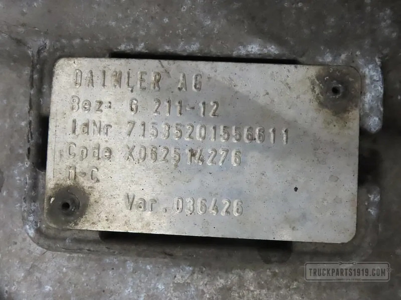 Mercedes-Benz A 0012603600 | Versnellingsbak G 211-12/14,9 - علبة التروس - شاحنة: صور 3 Mercedes-Benz A 0012603600 | Versnellingsbak G 211-12/14,9 - علبة التروس - شاحنة: صور 3