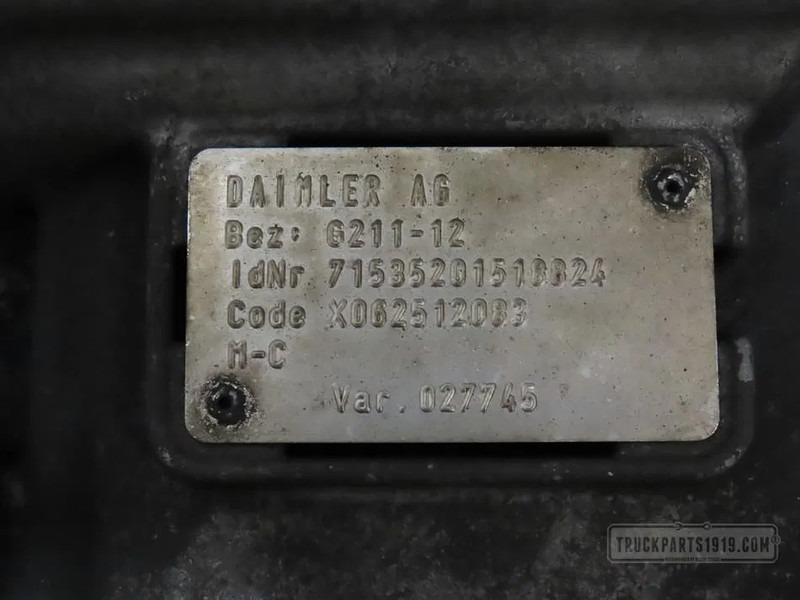 Mercedes-Benz Gearbox & Clutch Parts Versnellingsbak G211-12 MB MP4 - علبة التروس - شاحنة: صور 3 Mercedes-Benz Gearbox & Clutch Parts Versnellingsbak G211-12 MB MP4 - علبة التروس - شاحنة: صور 3