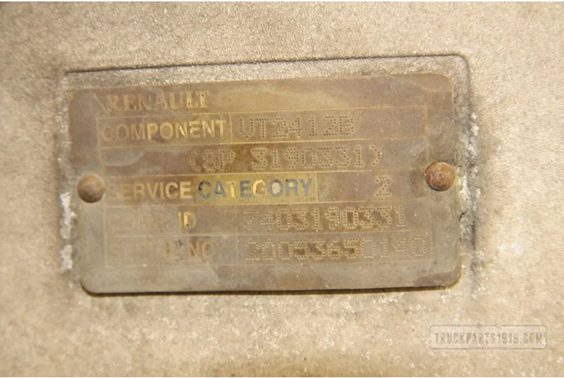 Renault Gearbox & Clutch Parts Versnellingsbak VT2412B Renaul - علبة التروس - شاحنة: صور 3 Renault Gearbox & Clutch Parts Versnellingsbak VT2412B Renaul - علبة التروس - شاحنة: صور 3
