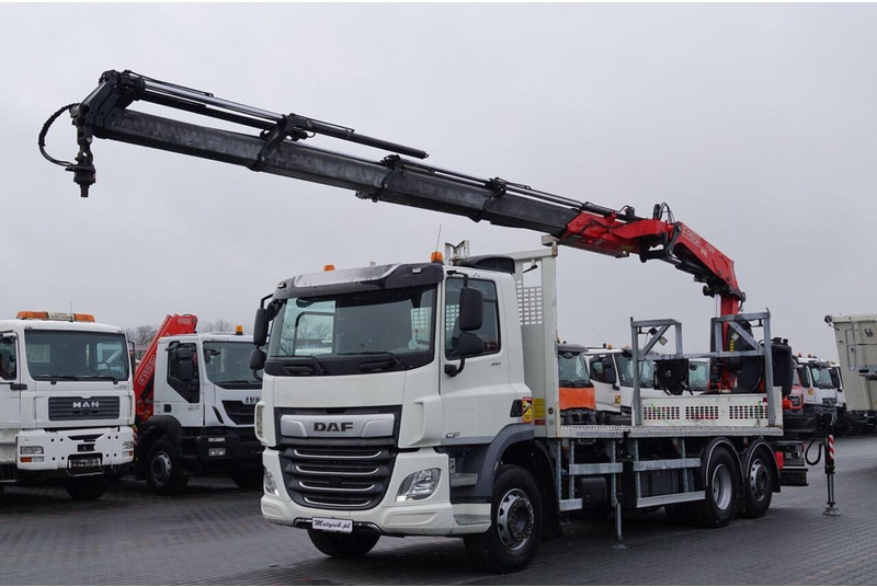 DAF CF 450 - شاحنات مسطحة, شاحنة كرين: صور 1 DAF CF 450 - شاحنات مسطحة, شاحنة كرين: صور 1