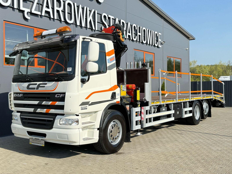 DAF CF 75.310 / E5 / 6x2 / laweta + żuraw PALFINGER PK 18002 EH / pl - سيارة السحب للتصليح: صور 1 DAF CF 75.310 / E5 / 6x2 / laweta + żuraw PALFINGER PK 18002 EH / pl - سيارة السحب للتصليح: صور 1