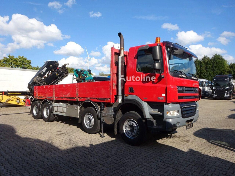 DAF CF 85.410 - Flatbed + crane - شاحنات مسطحة, شاحنة كرين: صور 2 DAF CF 85.410 - Flatbed + crane - شاحنات مسطحة, شاحنة كرين: صور 2