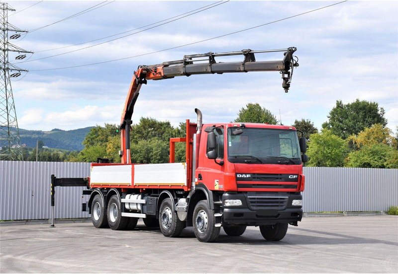 DAF CF 85.410 - شاحنات مسطحة, شاحنة كرين: صور 2 DAF CF 85.410 - شاحنات مسطحة, شاحنة كرين: صور 2