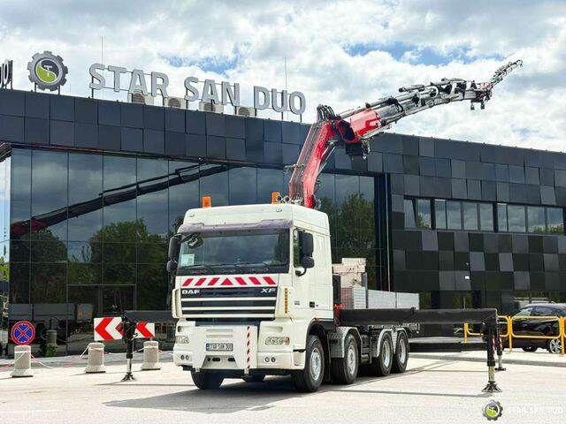 DAF XF 105.510 8x4 FASSI F800 XP Crane Fifth wheel - شاحنات مسطحة, شاحنة كرين: صور 1 DAF XF 105.510 8x4 FASSI F800 XP Crane Fifth wheel - شاحنات مسطحة, شاحنة كرين: صور 1