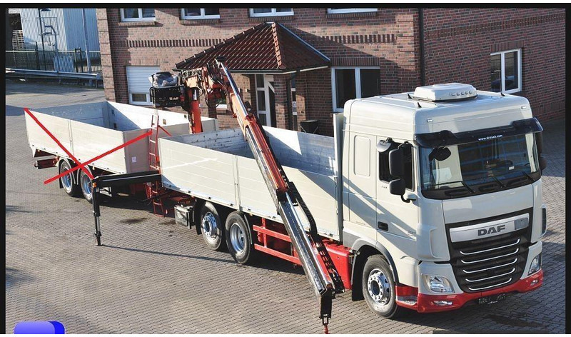DAF XF 440 - شاحنات مسطحة, شاحنة كرين: صور 1 DAF XF 440 - شاحنات مسطحة, شاحنة كرين: صور 1