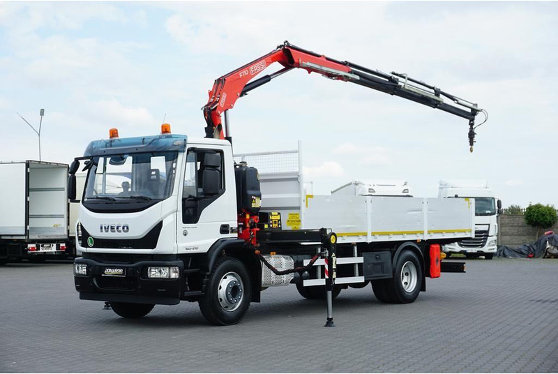 Iveco EUROCARGO / 160-21 / SKRZYNIOWY + HDS / FASSI F110 / ROTATOR / P - شاحنات مسطحة, شاحنة كرين: صور 1 Iveco EUROCARGO / 160-21 / SKRZYNIOWY + HDS / FASSI F110 / ROTATOR / P - شاحنات مسطحة, شاحنة كرين: صور 1