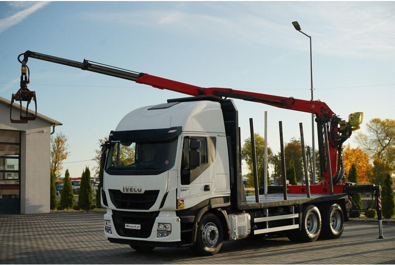 Iveco STRALIS 560 / 6X4 / DO DREWNA / DO DRZEWA / DO LASU / HDS PALFIN - شاحنة قطع الأشجار, شاحنة كرين: صور 2 Iveco STRALIS 560 / 6X4 / DO DREWNA / DO DRZEWA / DO LASU / HDS PALFIN - شاحنة قطع الأشجار, شاحنة كرين: صور 2