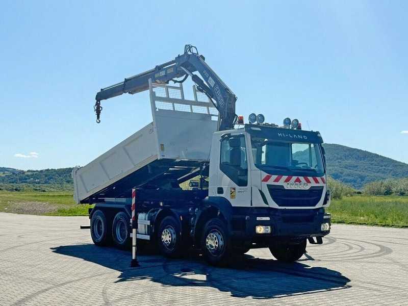 Iveco TRAKKER 450 * FASSI F215A.0.22 + FUNK / 8x4 *TOP - قلابات, شاحنة كرين: صور 2 Iveco TRAKKER 450 * FASSI F215A.0.22 + FUNK / 8x4 *TOP - قلابات, شاحنة كرين: صور 2