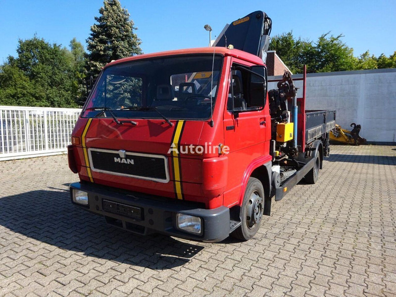 MAN 9.150 - Flatbed+crane - شاحنات مسطحة, شاحنة كرين: صور 2 MAN 9.150 - Flatbed+crane - شاحنات مسطحة, شاحنة كرين: صور 2