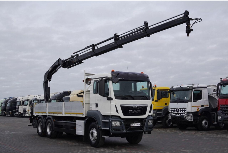 MAN TGS 26.400 / 6x4 / SKRZYNIOWY - 6,5M / HDS HIAB 188 4xwysów 13 M - شاحنات مسطحة, شاحنة كرين: صور 4 MAN TGS 26.400 / 6x4 / SKRZYNIOWY - 6,5M / HDS HIAB 188 4xwysów 13 M - شاحنات مسطحة, شاحنة كرين: صور 4