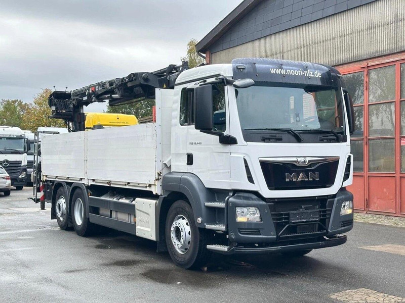 MAN TGS 26.440 6x2 Flatbed + Crane Hiab 177 K - شاحنات مسطحة, شاحنة كرين: صور 1 MAN TGS 26.440 6x2 Flatbed + Crane Hiab 177 K - شاحنات مسطحة, شاحنة كرين: صور 1